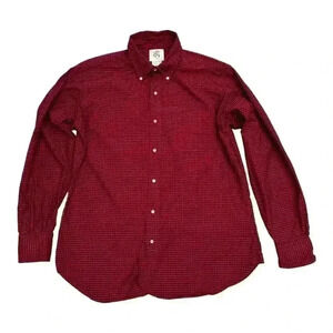 Thom Browne 1818 Black  Fleece - Brooks Brothere Red Checkered Button Down Shirt